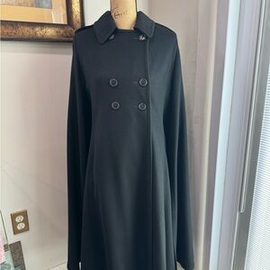 Elegant Black Cape Coat (Vintage)
